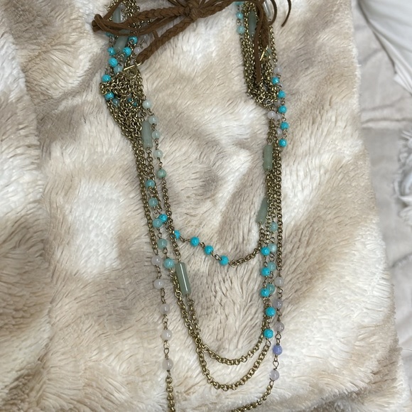 Adjustable chain and bead necklace - Picture 9 of 9